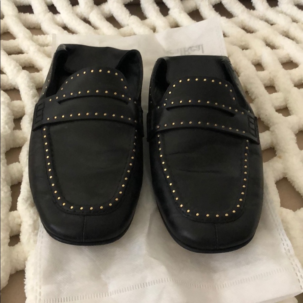 ISABEL MARANT
Feevon Studded Loafers In Black